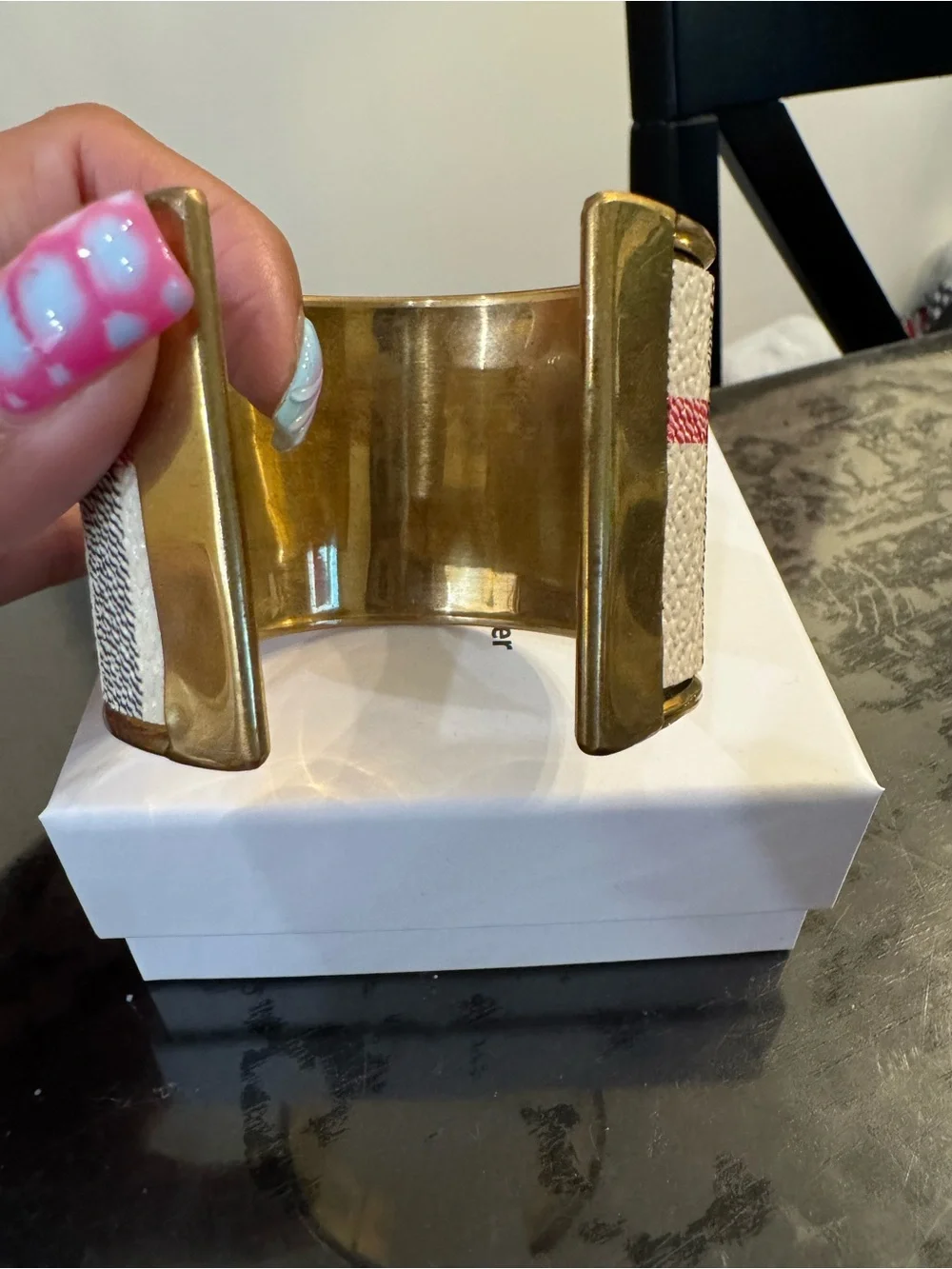 Burberry Upcycled Cuff Bang